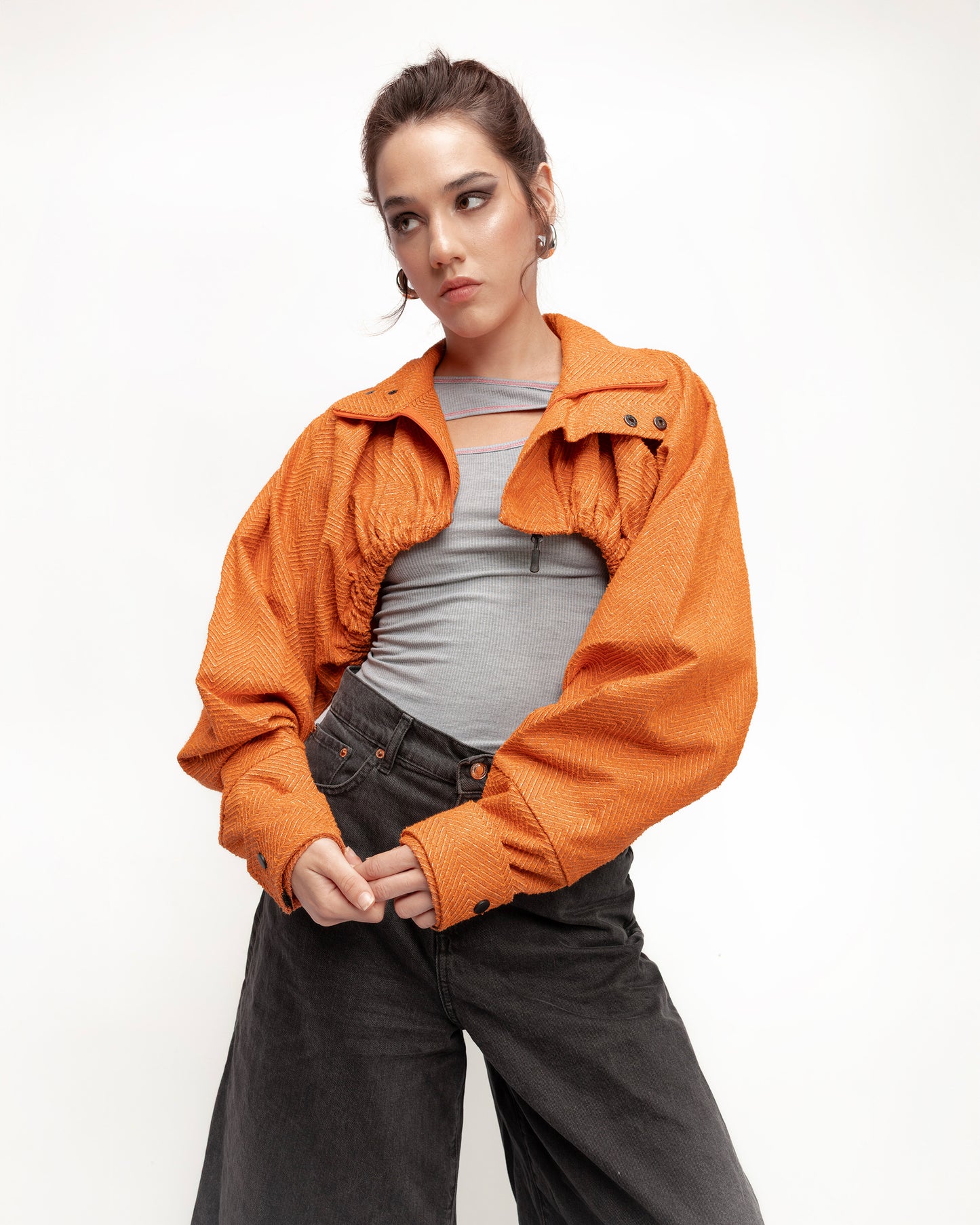 Yusfie Cropped Windbreaker