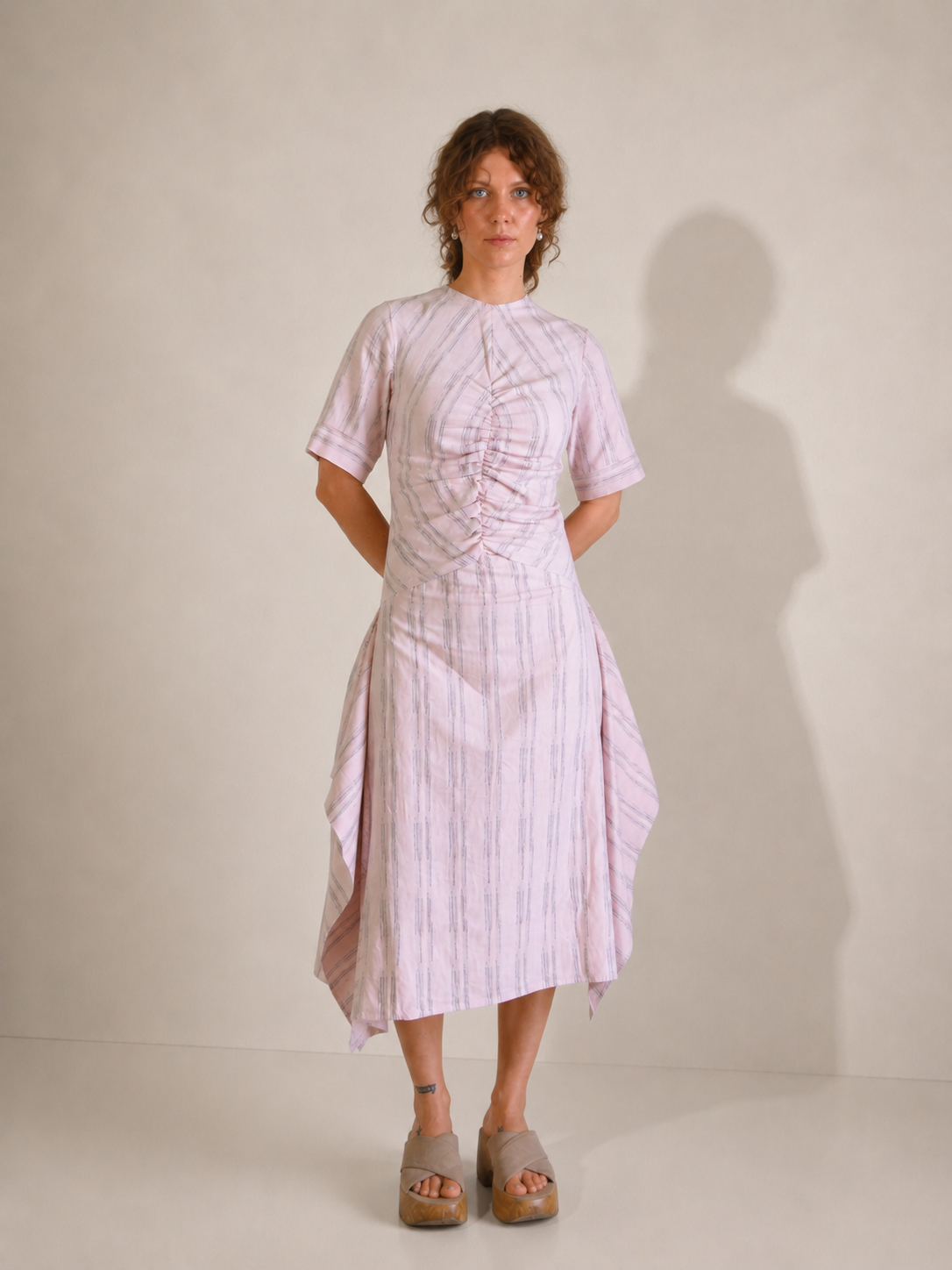 Sandshell Linen Dress