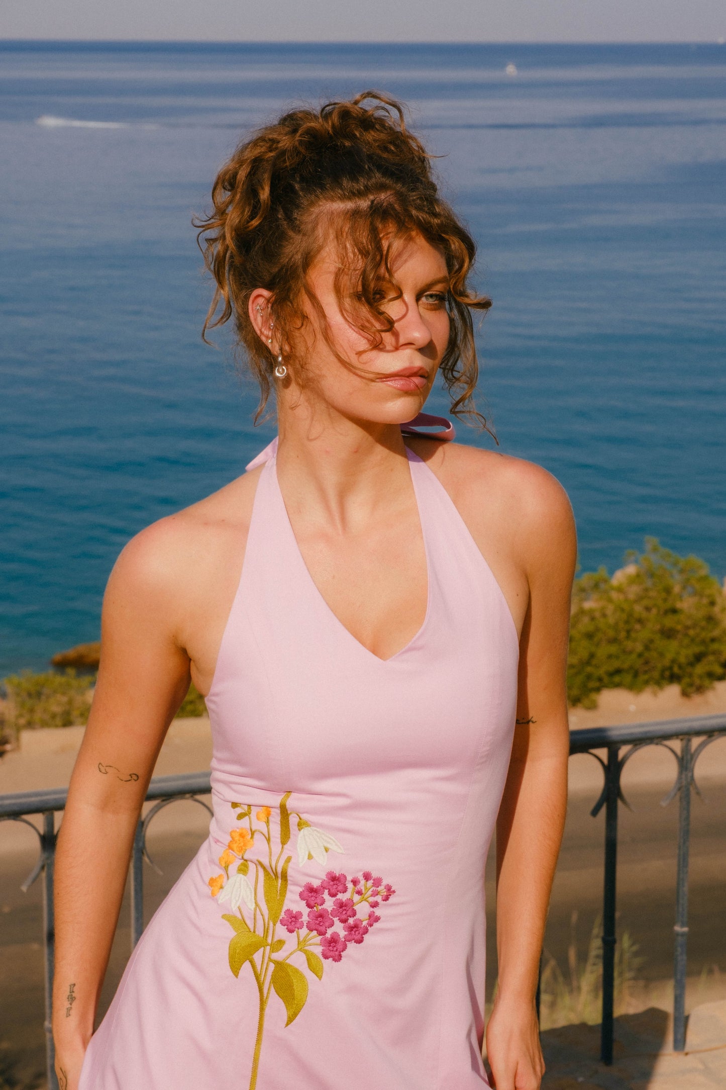 Pink Clouds Midi Dress