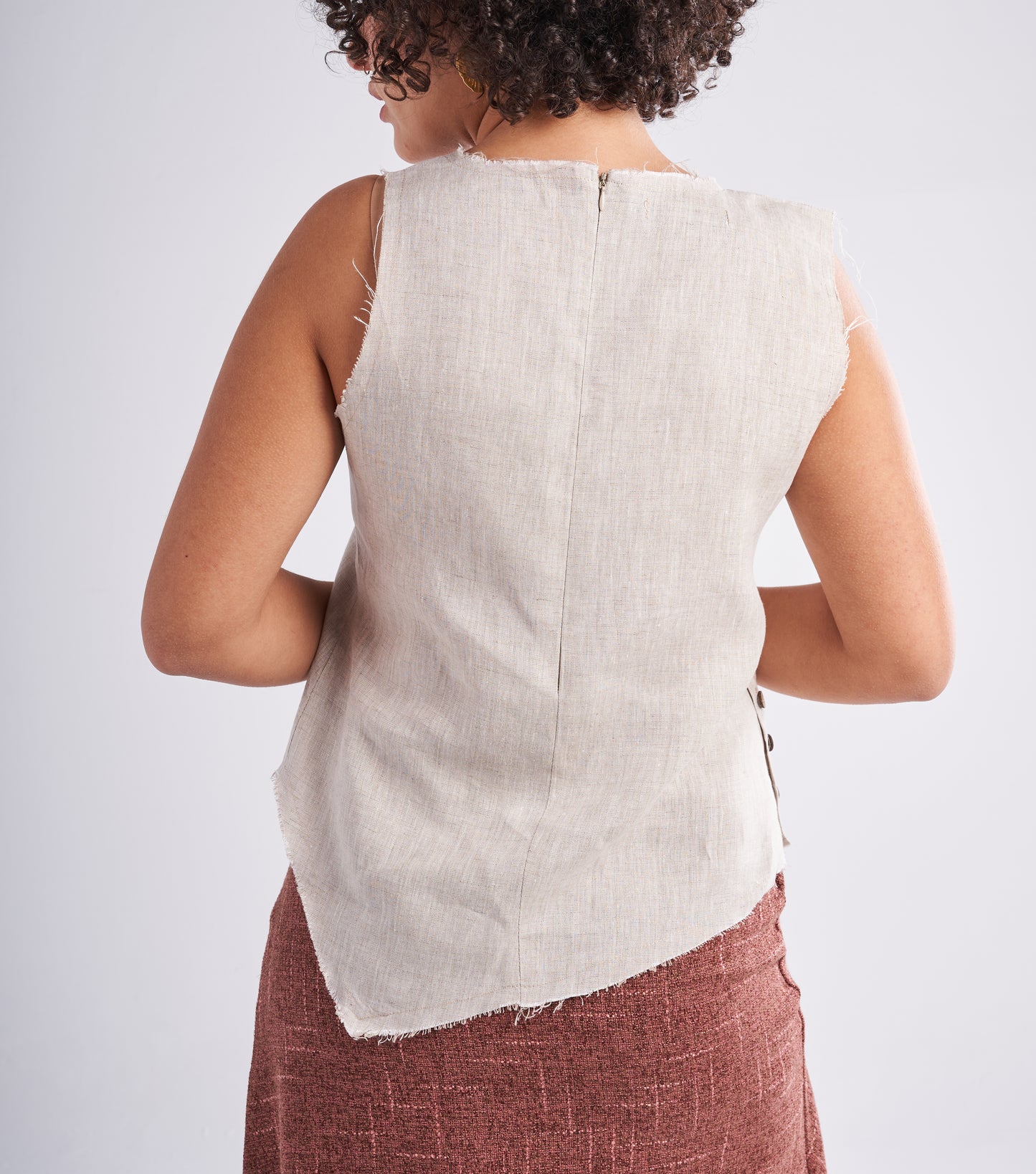 Triangulera Linen Top