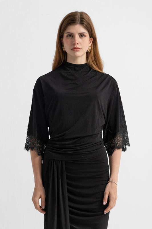 Black Meow Top