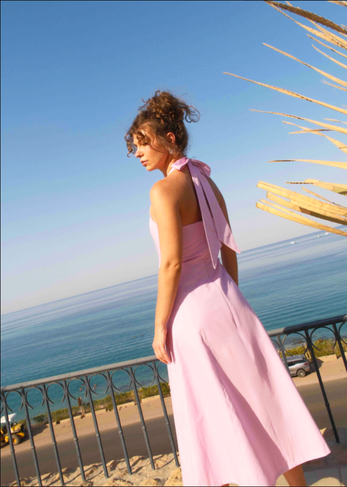 Pink Clouds Midi Dress