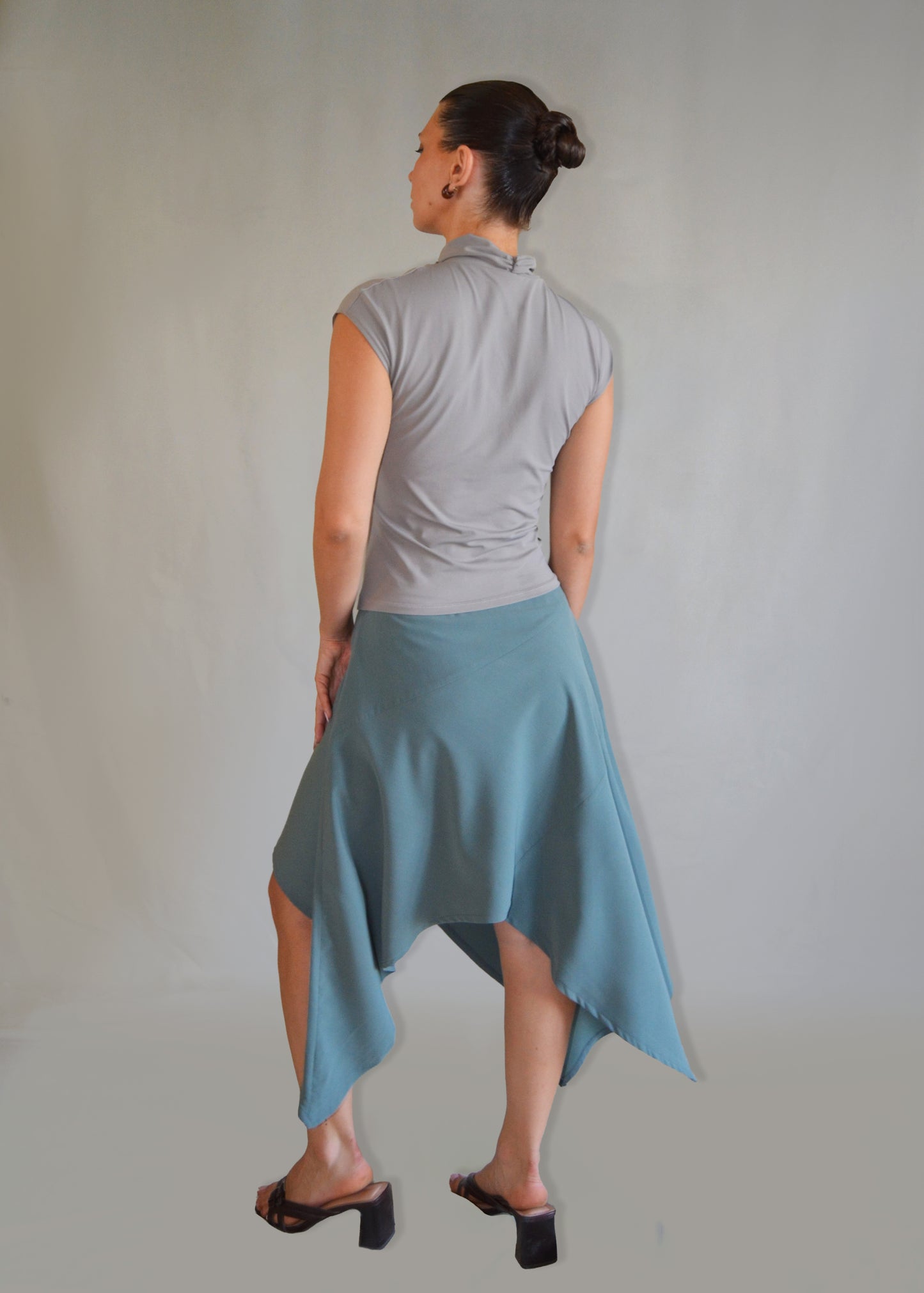 Windy Flows Asymmetrical Skirt