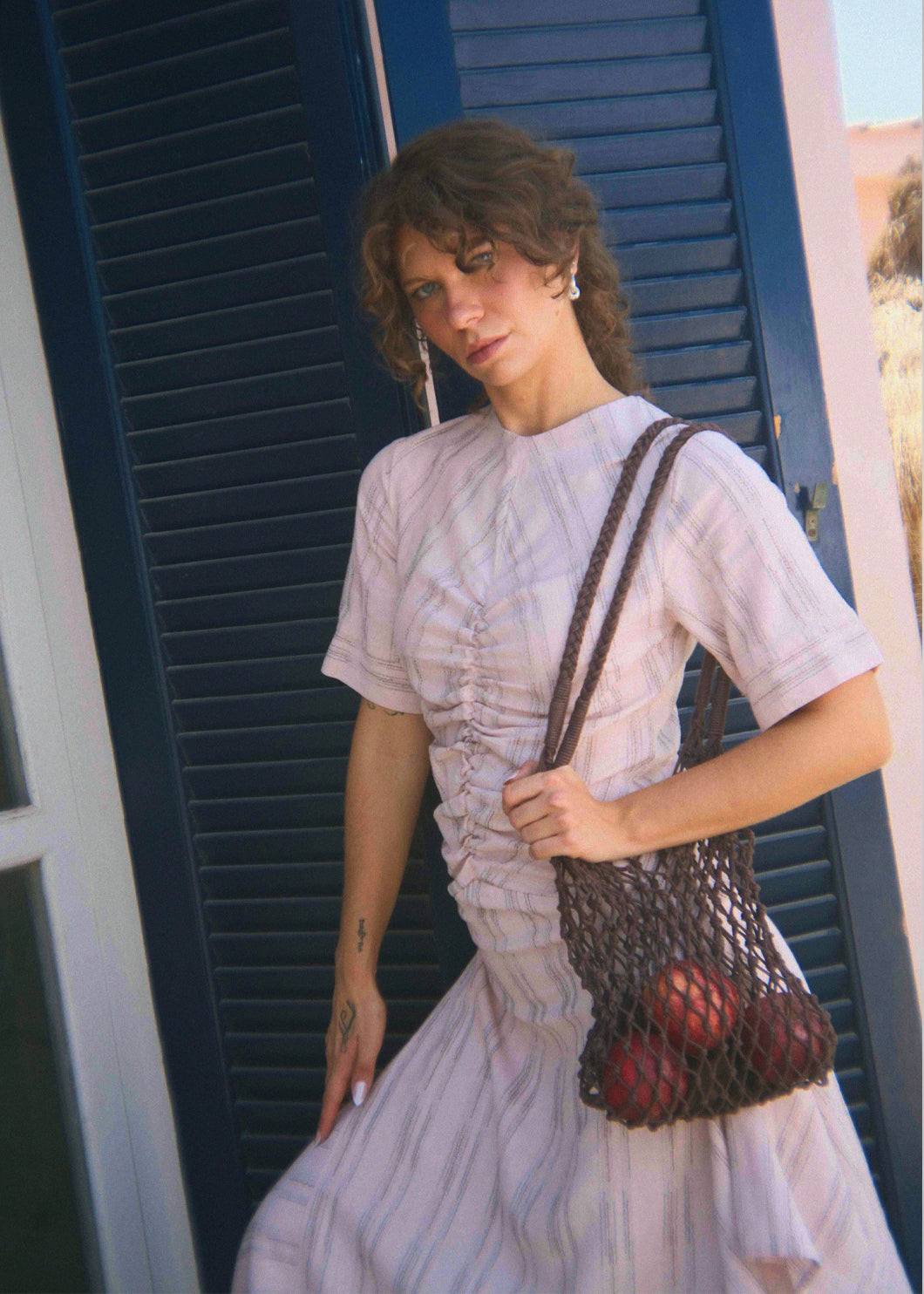 Sandshell Linen Dress