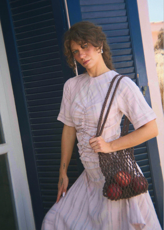 Sandshell Linen Dress